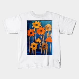 Some abstract flowers in metallic paint Kids T-Shirt